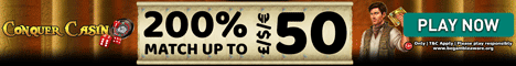 Conquer Casino 200% Welcome Bonus + 20 Extra Spins Microgaming 20191204122256375