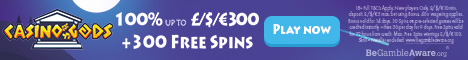 Casino Gods $/€1500 + 300 Free Spins Welcome Bonus Microgaming NetEnt Casino14
