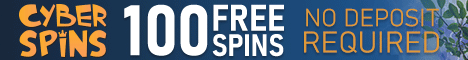 CyberSpins Casino 100 Free Spins No Deposit Bonus + Bonus Until 31 March Cyber_12