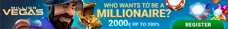 MillionVegas Casino 150%/BTC Welcome Bonus Microgaming NetEnt Millio10