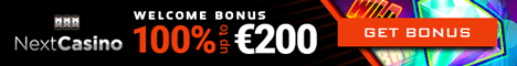 NextCasino 100% Bonus + 100 Free Spins Microgaming NetEnt Nextca11