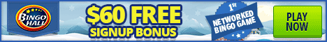 Bingo Hall and Casino $60 No deposit bonus Christmas 468x6010