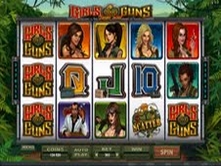 Microgaming casino game : Girls with Guns